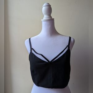 Victoria's Secret Strappy Front Black Casual Bra XL